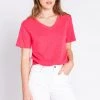 PJ Salvage Beachy Basics Short Sleeve Top