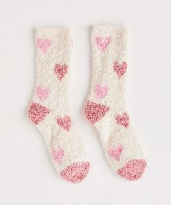 Z Supply 2 Pack Plush Heart Socks