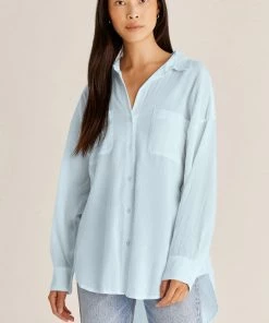 Z Supply Lalo Gauze Button-Up Top